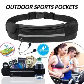Waterproof Running Waist Bag Canvas Sports Jogging Portable Outdoor Phone Holder Belt Bag Women Men Fitness Sport Accessories