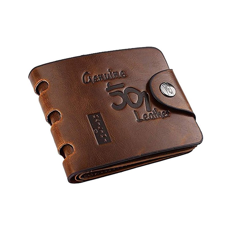 501 Brown High-Quality Artificial Leather Wallet for Men | Stylish & Fashionable Money Bag