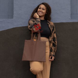 SamiaCrafts 13/14Inch Top Handle Tote Canvas Bag Coffee Color With Zipper - Simple, Plain, Solid Color Beautiful Hand and Shoulder Bag for Everyday and Daily Use