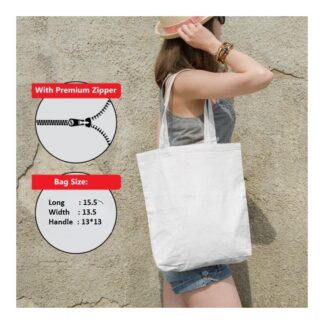 Trendy Top Handle Tote Canvas Bag for girls Shopping Bag / College Bag / University Bag / Tote Bag/ Canvas Bag with Zipper
