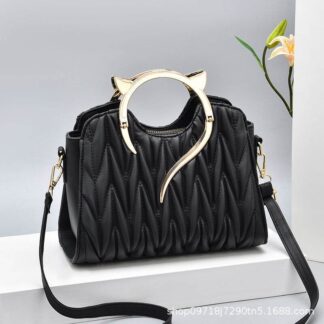 Top Handle Unique Fashion Women Handbag Ladies Faux Leather Tote Shoulder Bag Fashion Handbeg College Bag