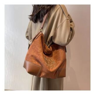 Retro Faux Suede Oversized Tote Bag Women Designer Handbags High Quality Vintage  bag