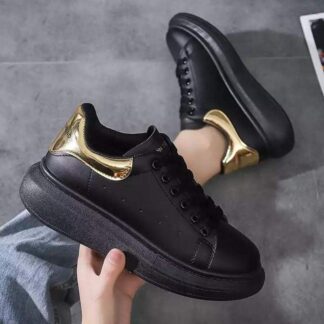 Men's Casual Footwear Black Mix Orange Colour - Best Quality Product