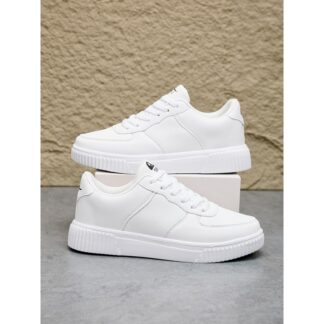 Fashion Leather Men White Sneakers Breathable Comfort Classic Casual Shoes Mens Women Outdoor Walking Shoes Couple Footwear Size