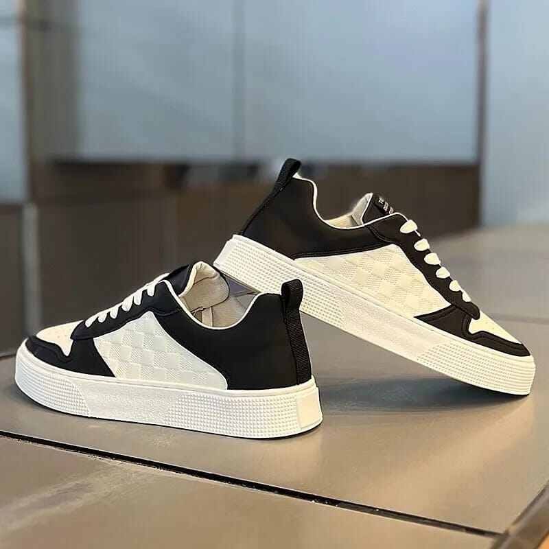 Indispensable-Quality And Durability-New Collection Black And White Color TopME Canvas Sneakers Shoes For Men Stylish And Comfortable Shoes For Summer M37