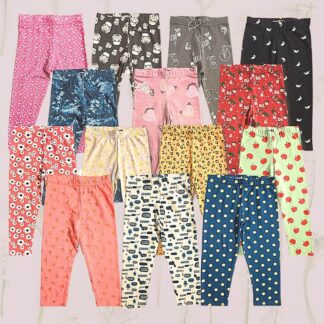 kids Cotton Printed Leggings Set- 10 Pis Combo Pack Boys & Girls