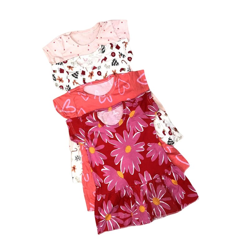 Indispensable -4 Pieces combo Frock For Girls by Any Color Beautiful dress, baby dress, kids dress, girls top, girls t shirt- Innovative