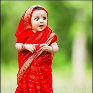 Baby saree, baby gaya holud er saree (1yr-6yr)