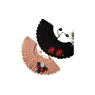 Handmade Fashionable cute Crochet Baby Neck Design for baby dress girls 1 peice (Kushikatar jamar gola)
