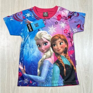 SMUG Kids Girls Premium T-Shirt - Elsa and Anna - Sublimation print