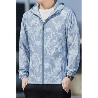 【original】 Summer men's sun protection suit, men's UPF50+UV resistant ice silk sun protection suit, men's thin coat, quick drying fishing s