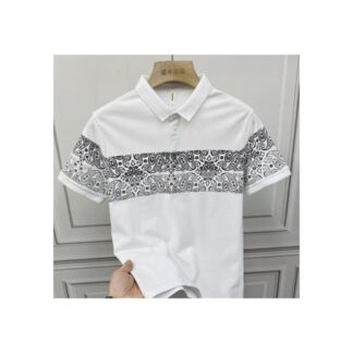 Polo Shirt For Men Summer Cotton Short Sleeve Casual Slim Fit Stylish Polo T-Shirt Fashion Breathable Soft Fabric Black White