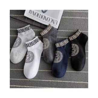 5 Pair Brand Premium Men’s Ankle Socks – Stylish & Comfortable Everyday Wear