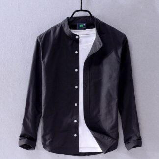 New Stylish Trendy Cotton Oxford Long Sleeve Casual Shirt For Men