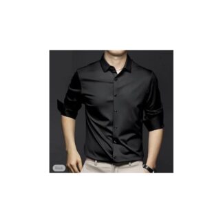 New Stylist Silk Shaton Febric  Long Sleeve Selemfit Shirt For Men