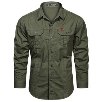 Full sleeves double pocket panel Shirt