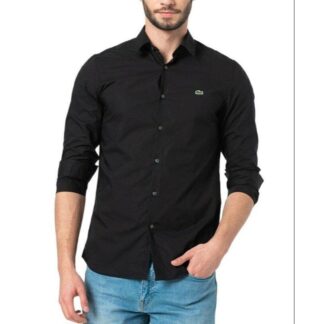 Man's Cotton Oxford Shirt, Full Sleeve Pock Shirt Formal Shirt For Men - Black