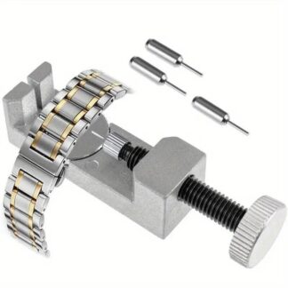 Watch Band Link Remover With 2 Extra Punch Pins, For Watch Strap Adjustment And Watch Repair Watch Band Holder Block Strap Link Remover Adjuster Repair Tool Watchmaker PIN2