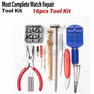 Watch Repair Tools Kits Accessories Set Adjustable Watch Link Pin Remover Watch Band Repair Tool  16pcs Tools Set