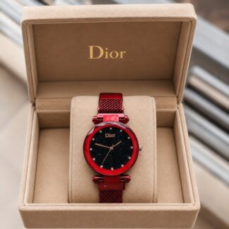 Magnetic Wrist Watch for girls and women - Number Dial - Watch For Women - Ladies Watch | Golden