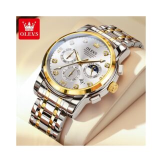Watches for Men Diamond Business Dress Analog Quartz Stainless Steel Date Luxury Casual Fashion Wrist Watch Waterproof Luminous