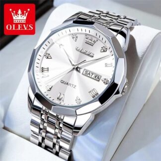 OLEVS Watch | Model 9931 | Full Silver Colour | Stainless Steel | Watch for Men