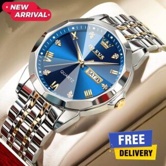 OLE-VS 9931 Fashion Stainless Steel Analog Top Brand Quartz  Wrist Watch For Men