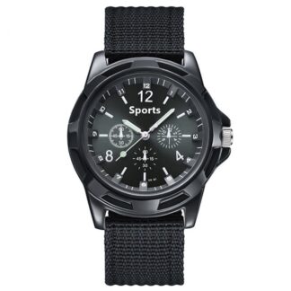 Fabric Canvas Strap Casual Cool Sport Round Dial Wrist Watch for men - Watch For Men - Watch - Watch For Men - Watch - ঘড়ি
