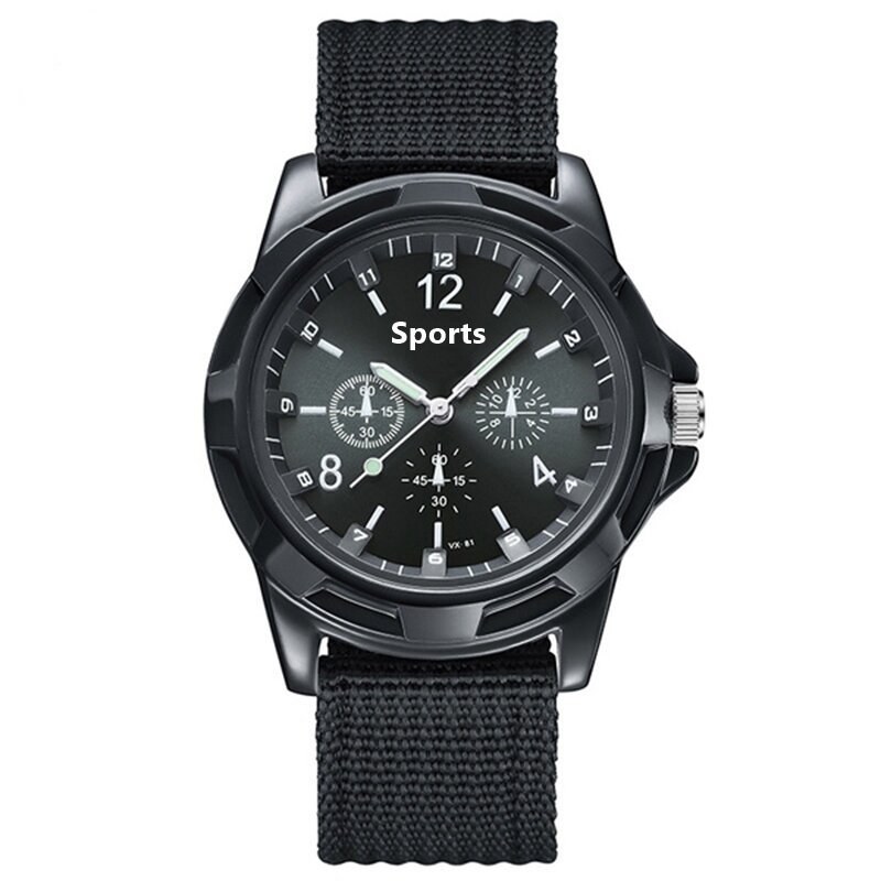 Fabric Canvas Strap Casual Cool Sport Round Dial Wrist Watch for men - Watch For Men - Watch - Watch For Men - Watch - ঘড়ি