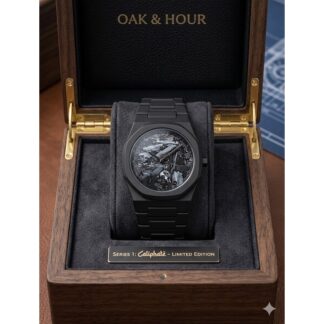 Arabic Watch | Full Black Colour X Dial Calligraphy Colour Mix Watch