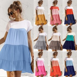 Ladies smart dress loose plus size casual Tops dresses