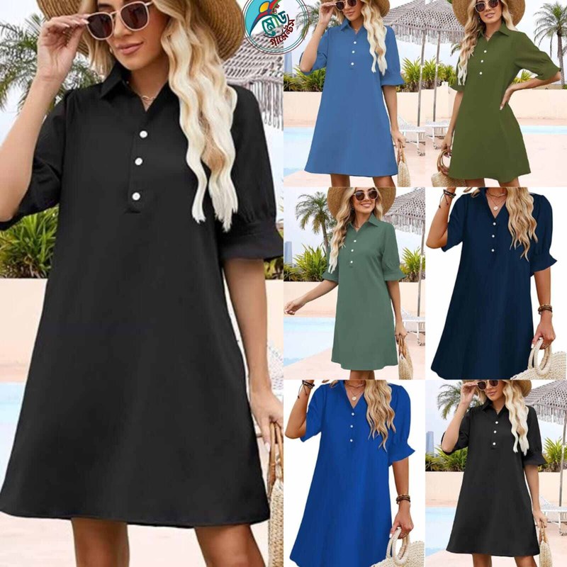 Women’s Vacation-Ready Cotton Beach Dress Tunic