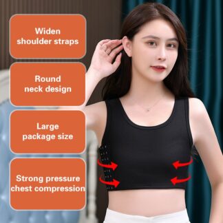 【Unbeatable SKU活动价s】 Women Seamless Summer Short Vest Flat Binder Breathable Top Shaper Bustier Corset Tomboy Underwear LUKE