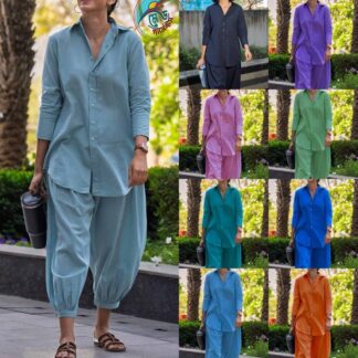 Women’s Co-Ord Set in Cotton Linen – Elegant and Easy