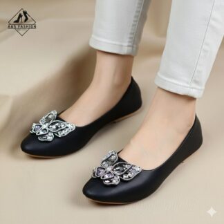 Butterfly Designed Ladies Full Shoe For Women, Flat shoe, Made of Premium Artificial Leather, Imported Metarials - A&S FASHION