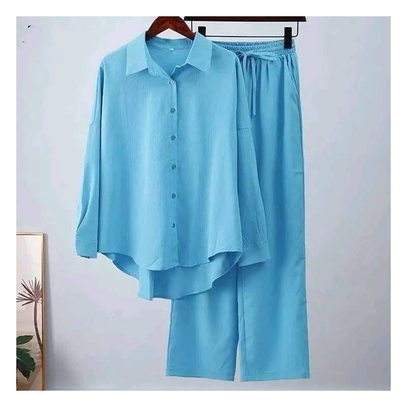 Two Piece Suit 2 Set Womens Western Dress Stylish Trendy Outfit Charming Look Classic Style Lightweight Fabric