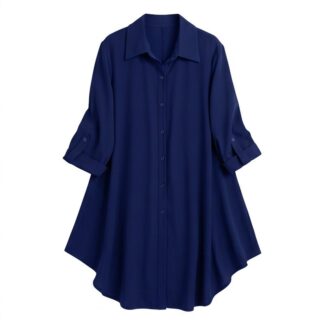 Ladies Western Fashion: Stylish Kurti Dress in Blue Color Long Shirt Cherry Georgette Style - Perfect Girls Women