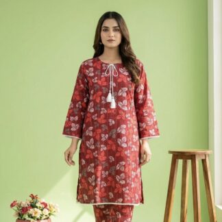 Cotton 1 Piece Kurti Kameez Dress for Women Trendy Stylish Comfortable Daily Wear Fabric