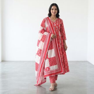 Georgette Kurti for Women Skin Dress Wash Print Ready Gown White Size Color Cold Aariz Super Details