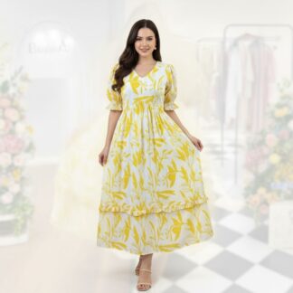 New Collection Screen Print Breathable Cotton Aliya Cut Kurti For Women Casual Daily Wear Design