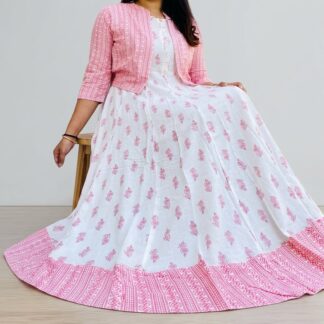 China Lilen Fabrics Gown 1piece long kurti different koti, Gown long kurti Stylish Women / Girls Fashionable